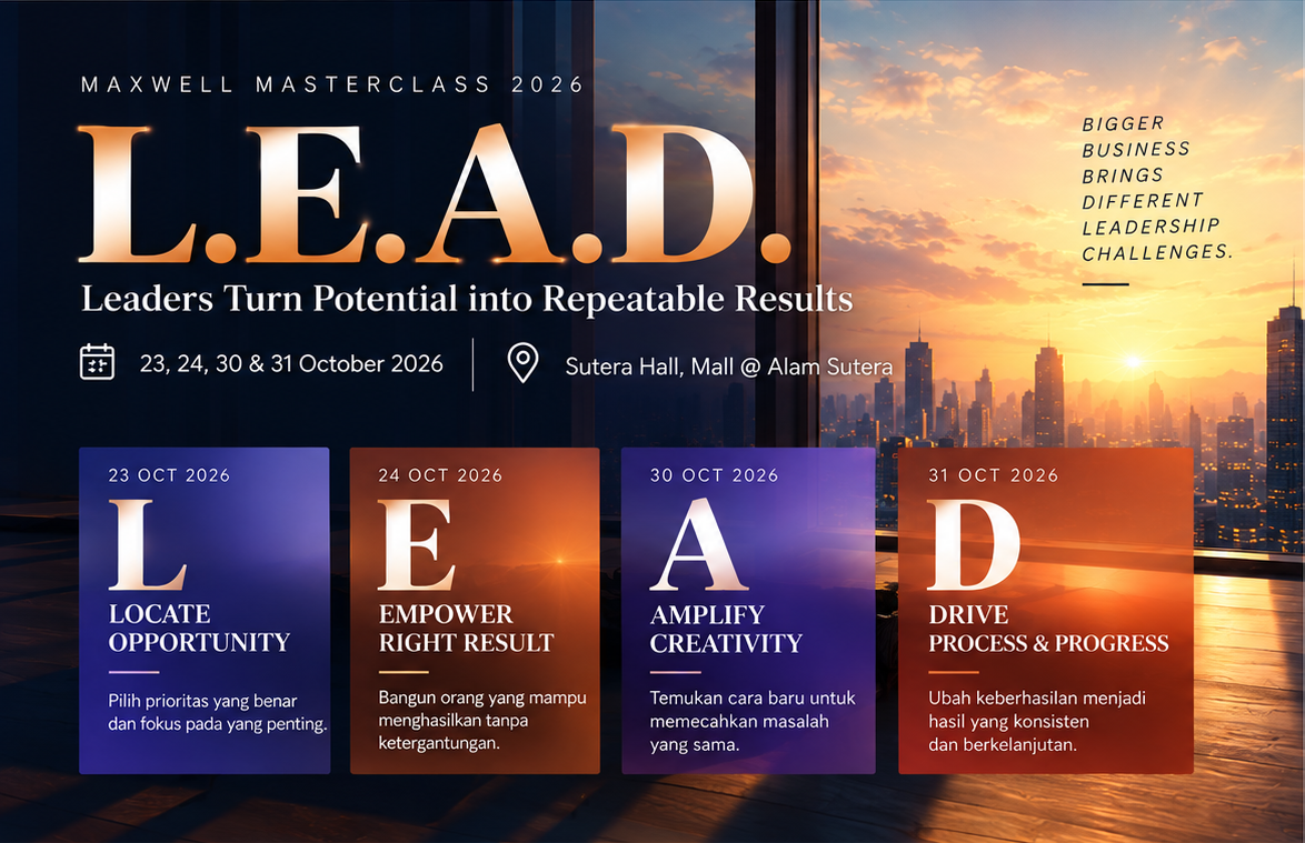 Maxwell Masterclass 2026 L.E.A.D.